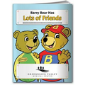 Action Pack Color Book W/ Crayons & Sleeve - Barry Bear Has Lots of Friends